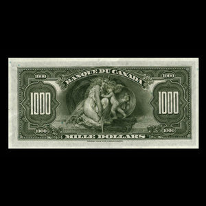 Canada, Banque du Canada, 1,000 dollars : 1935