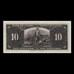 Canada, Banque du Canada, 10 dollars : 2 janvier 1937