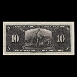 Canada, Banque du Canada, 10 dollars : 2 janvier 1937