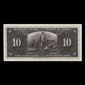 Canada, Banque du Canada, 10 dollars : 2 janvier 1937