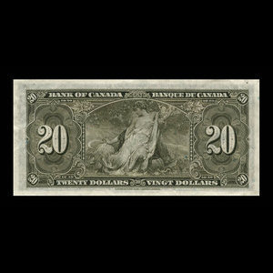 Canada, Banque du Canada, 20 dollars : 2 janvier 1937