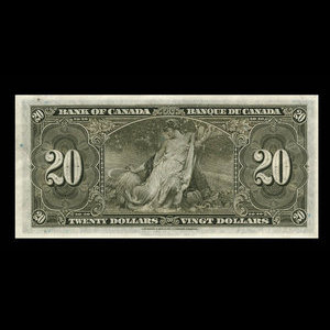 Canada, Banque du Canada, 20 dollars : 2 janvier 1937