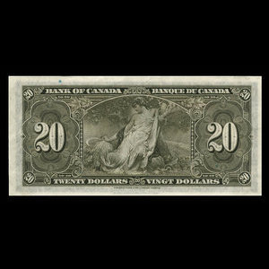 Canada, Banque du Canada, 20 dollars : 2 janvier 1937