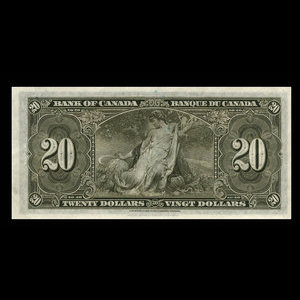 Canada, Banque du Canada, 20 dollars : 2 janvier 1937