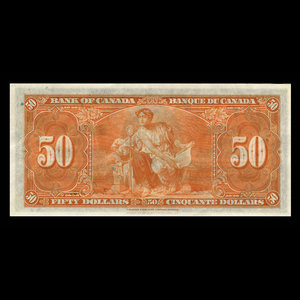 Canada, Banque du Canada, 50 dollars : 2 janvier 1937