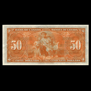 Canada, Banque du Canada, 50 dollars : 2 janvier 1937