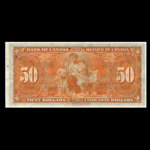 Canada, Banque du Canada, 50 dollars : 2 janvier 1937