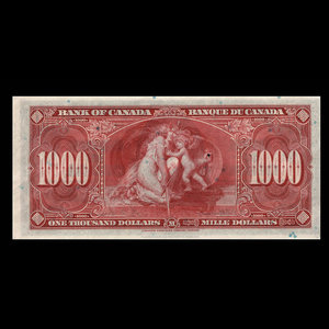 Canada, Banque du Canada, 1,000 dollars : 2 janvier 1937