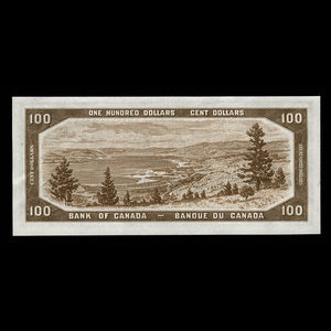 Canada, Banque du Canada, 100 dollars : 1954