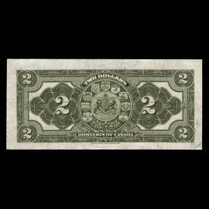 Canada, Dominion du Canada, 2 dollars : 2 janvier 1914