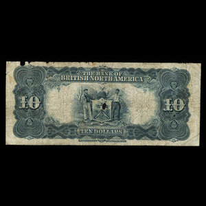 Canada, Bank of British North America, 10 dollars : 3 juillet 1911