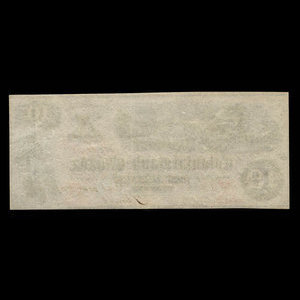 Canada, Colonial Bank of Canada, 10 dollars : 20 octobre 1859