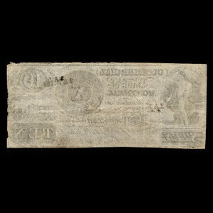 Canada, Commercial Bank of Montreal, 10 dollars : 1 septembre 1835