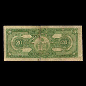 Canada, Merchants Bank of Canada (The), 20 dollars : 3 janvier 1917