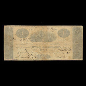 Canada, Montreal Bank, 1 dollar : 7 juillet 1821