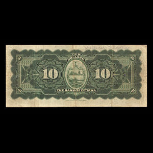 Canada, Bank of Ottawa (The), 10 dollars : 1 juin 1906