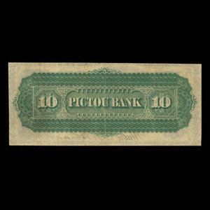 Canada, Pictou Bank, 10 dollars : 2 janvier 1882