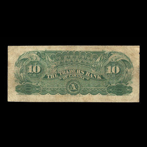 Canada, Traders Bank of Canada, 10 dollars : 2 juillet 1897