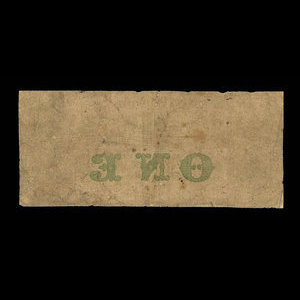 Canada, Union Bank of Newfoundland, 1 livre(anglaise) : 4 octobre 1865