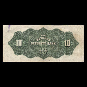 Canada, Weyburn Security Bank, 10 dollars : 3 janvier 1911