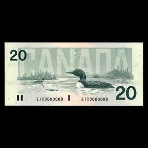 Canada, Banque du Canada, 20 dollars : 1991