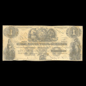 Canada, Farmer's Joint Stock Banking Co., 1 dollar : 1 février 1849