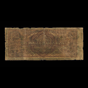 Canada, Royal Canadian Bank, 2 dollars : 26 juillet 1865