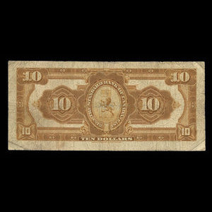 Canada, Standard Bank of Canada, 10 dollars : 2 janvier 1914