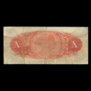 Canada, Bank of Toronto (The), 10 dollars : 1 juin 1892