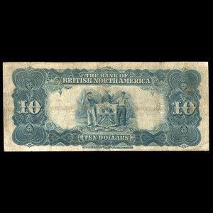 Canada, Bank of British North America, 10 dollars : 3 juillet 1911