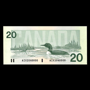 Canada, Banque du Canada, 20 dollars : 1991