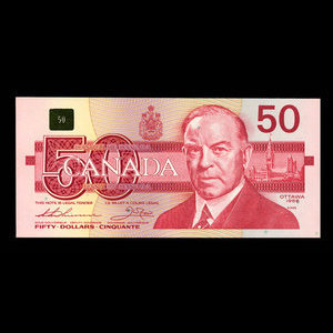 Canada, Banque du Canada, 50 dollars : 1988