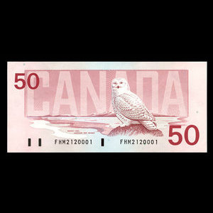 Canada, Banque du Canada, 50 dollars : 1988