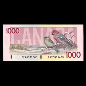 Canada, Banque du Canada, 1,000 dollars : 1988