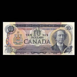 Canada, Banque du Canada, 10 dollars : 1971