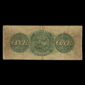 Canada, Banque de Montréal, 1 dollar : 2 janvier 1859