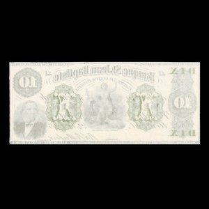 Canada, Banque St. Jean Baptiste, 10 dollars : 24 juin 1875