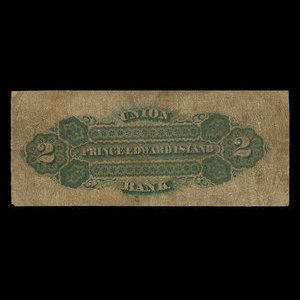 Canada, Union Bank of Prince Edward Island, 2 dollars : 1 mars 1875