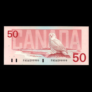 Canada, Banque du Canada, 50 dollars : 1988