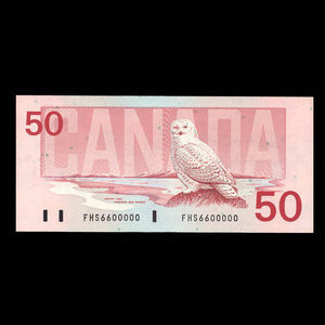 Canada, Banque du Canada, 50 dollars : 1988