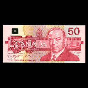 Canada, Banque du Canada, 50 dollars : 1988