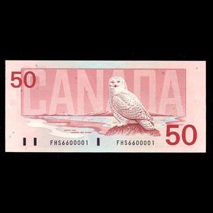 Canada, Banque du Canada, 50 dollars : 1988