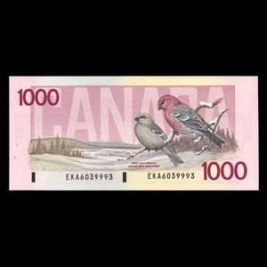 Canada, Banque du Canada, 1,000 dollars : 1988