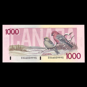 Canada, Banque du Canada, 1,000 dollars : 1988