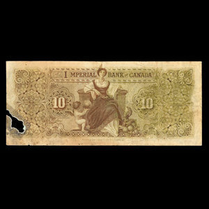 Canada, Imperial Bank of Canada, 10 dollars : 2 janvier 1907