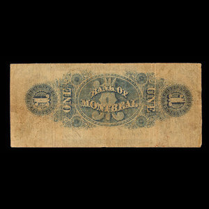 Canada, Banque de Montréal, 1 dollar : 2 janvier 1857