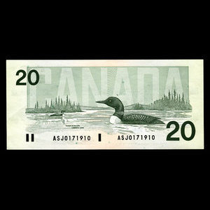 Canada, Banque du Canada, 20 dollars : 1991