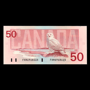 Canada, Banque du Canada, 50 dollars : 1988