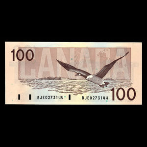 Canada, Banque du Canada, 100 dollars : 1988