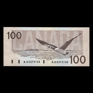 Canada, Banque du Canada, 100 dollars : 1988